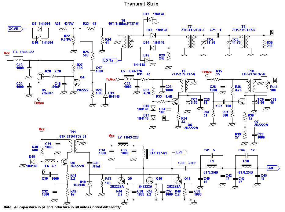 Transmit schematic